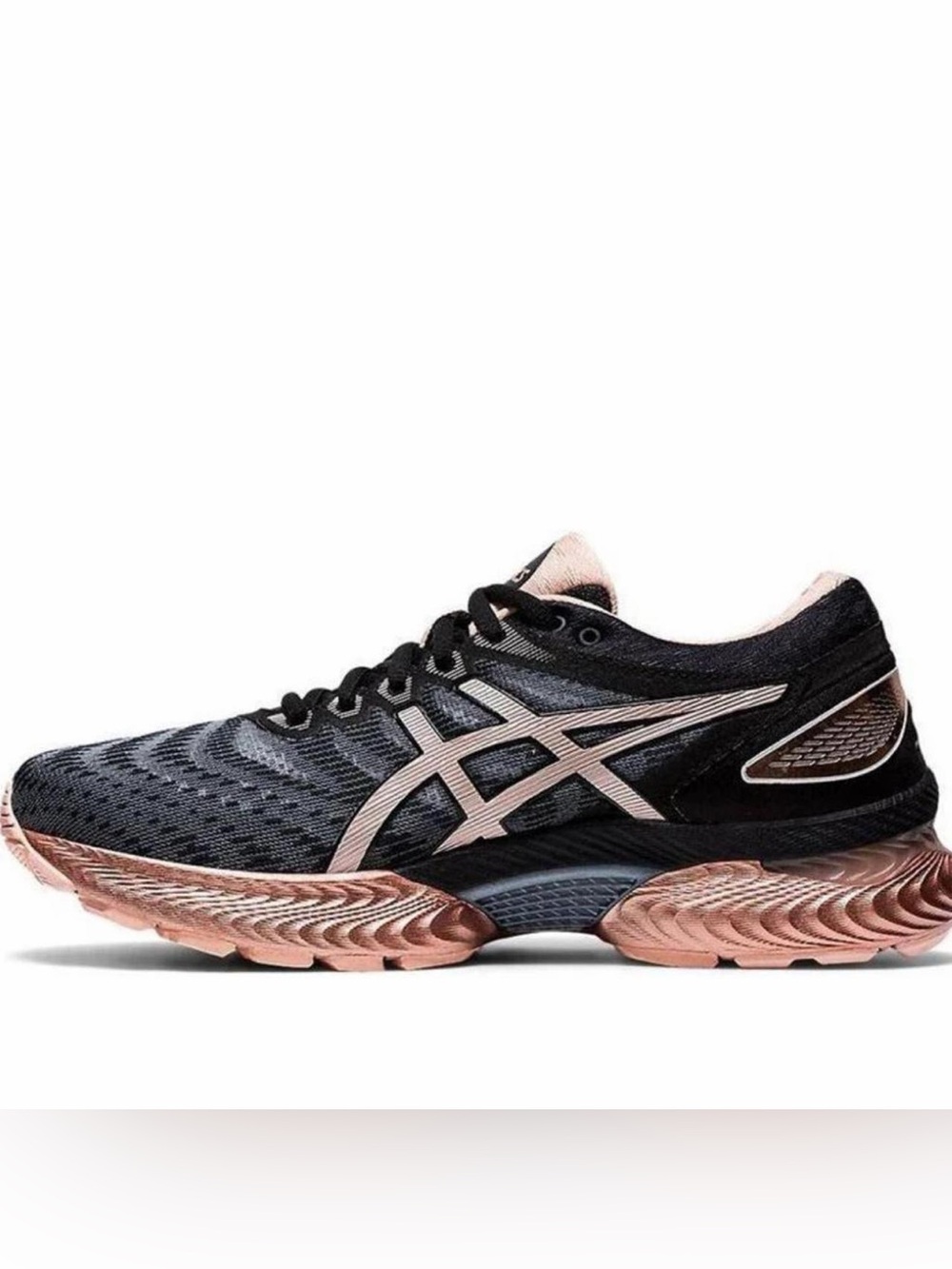 ASICS Women's Black & Rose Gold Running Shoes